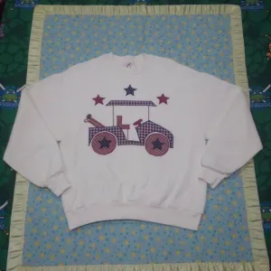 ⛳🛒 Vtg 🔥 Golf Cart Sweater Sweatshirt 💎 Large 90s Vintage ✨ Rare PGA 🐯 ⭐