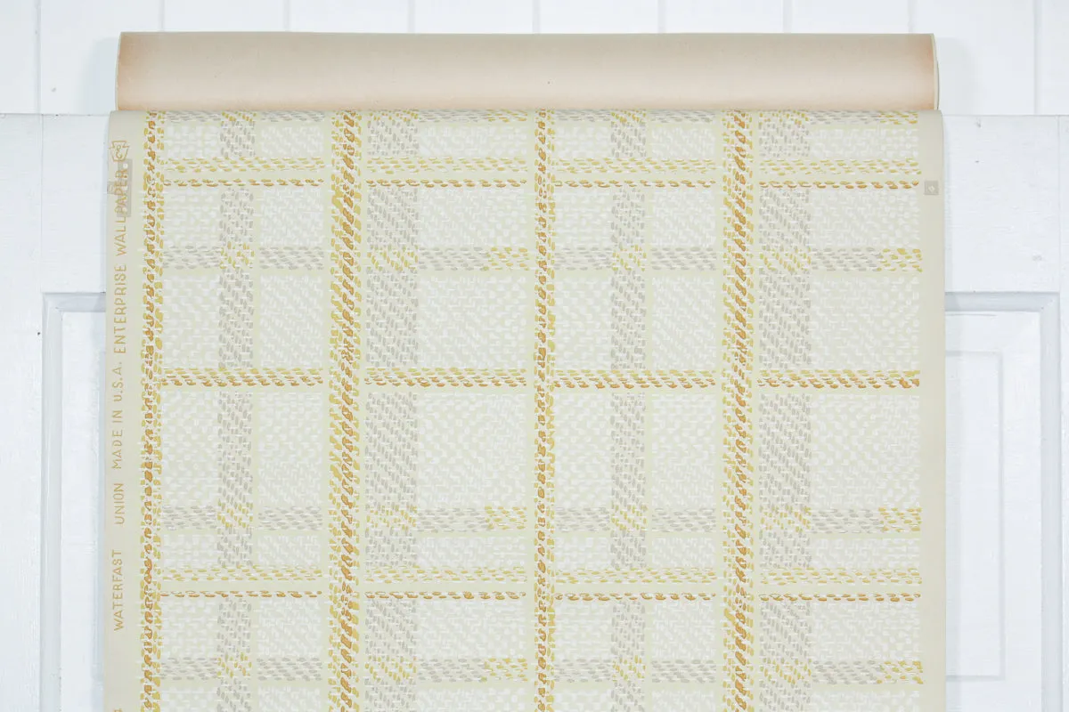 1950s Plaid Vintage Wallpaper
