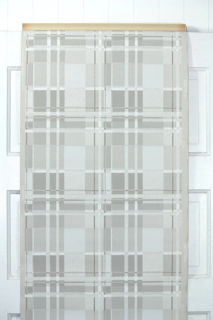 1950s Plaid Vintage Wallpaper