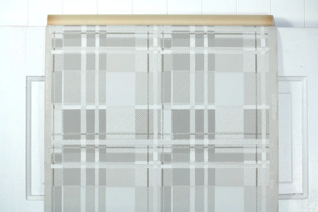 1950s Plaid Vintage Wallpaper