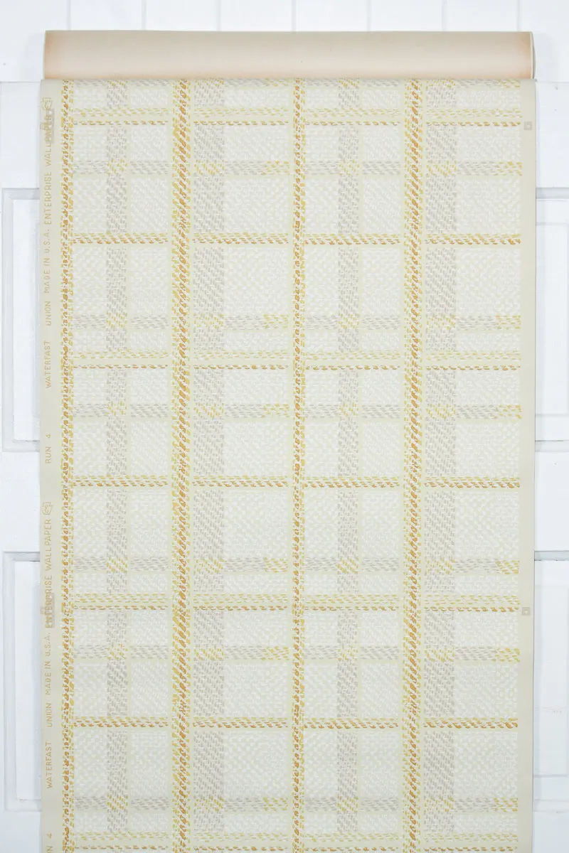 1950s Plaid Vintage Wallpaper