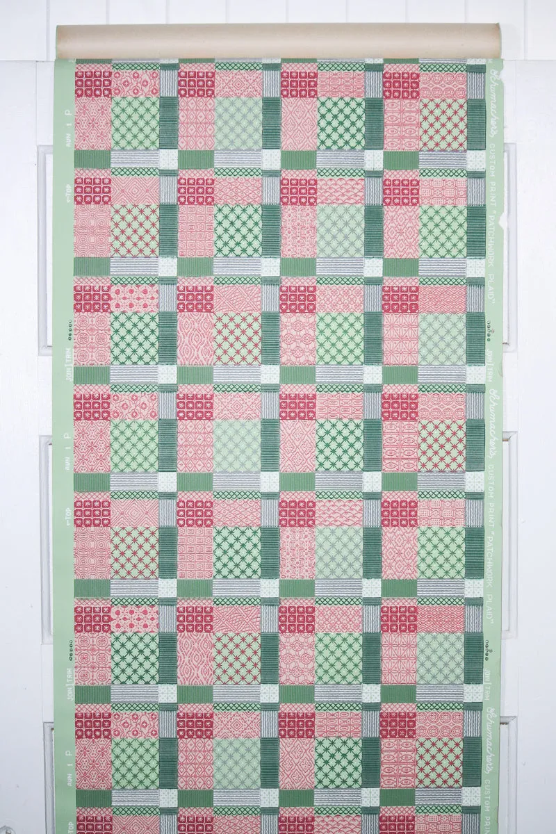 1950s Plaid Vintage Wallpaper