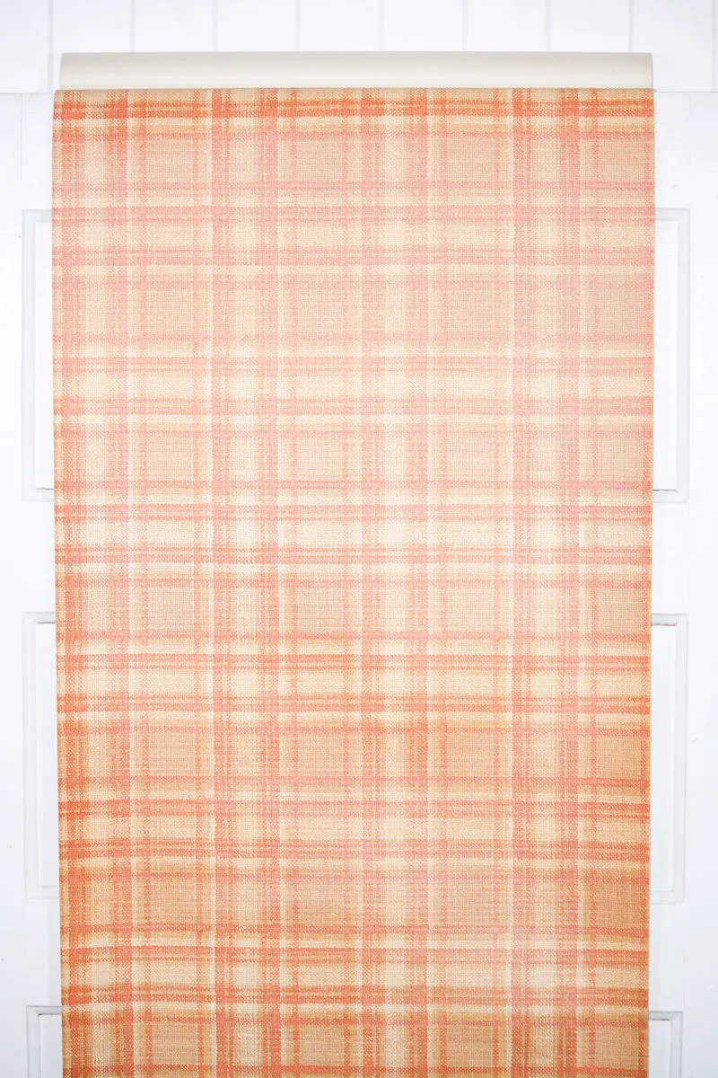 1970s Plaid Vintage Wallpaper