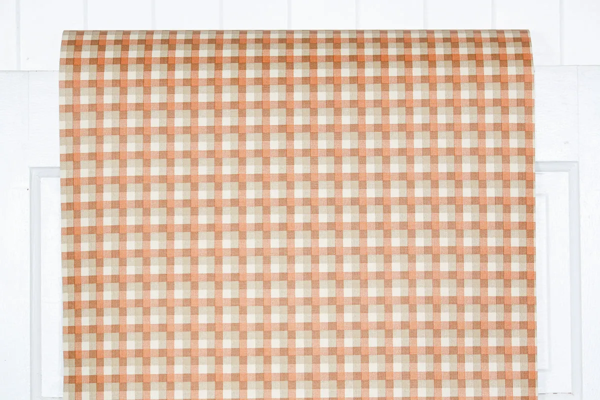 1970s Plaid Vintage Wallpaper