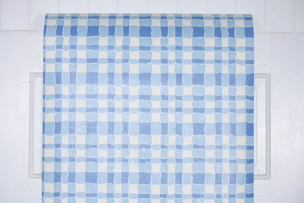 1970s Plaid Vintage Wallpaper