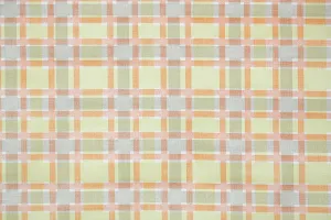 1970s Plaid Vinyl Vintage Wallpaper