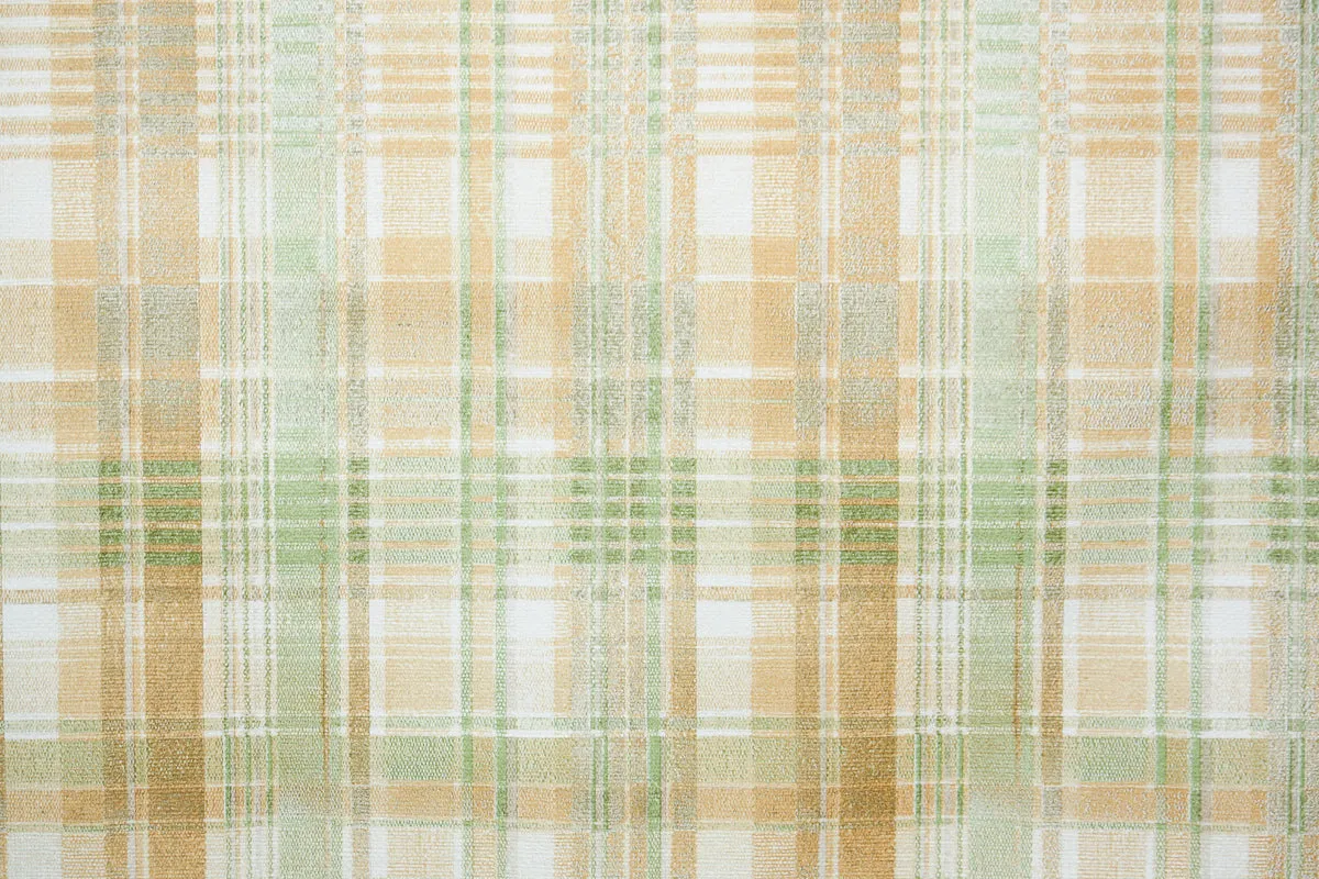 1970s Plaid Vinyl Vintage Wallpaper