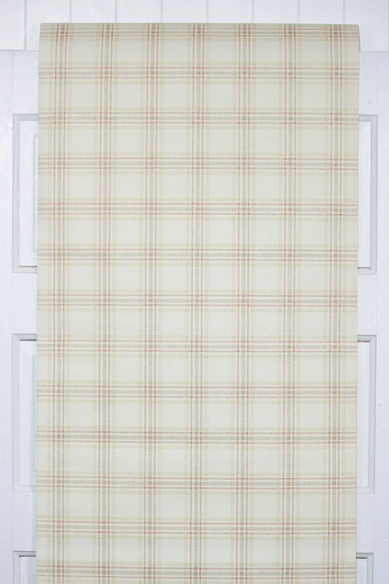 1980s Plaid Vintage Wallpaper