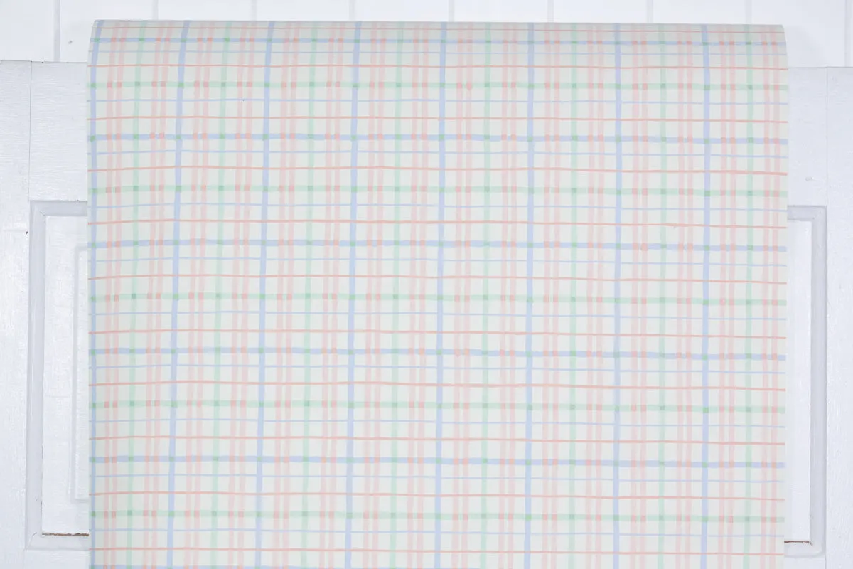 1980s Plaid Vintage Wallpaper