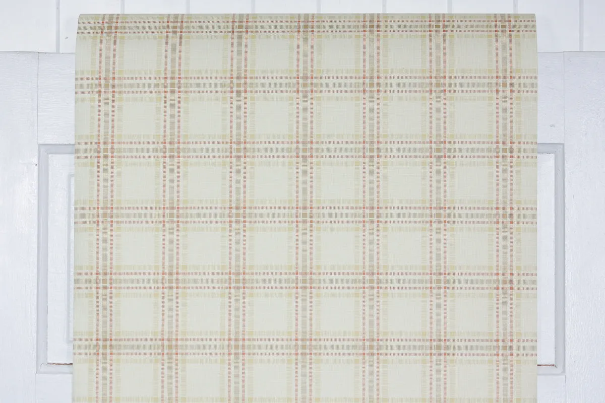 1980s Plaid Vintage Wallpaper