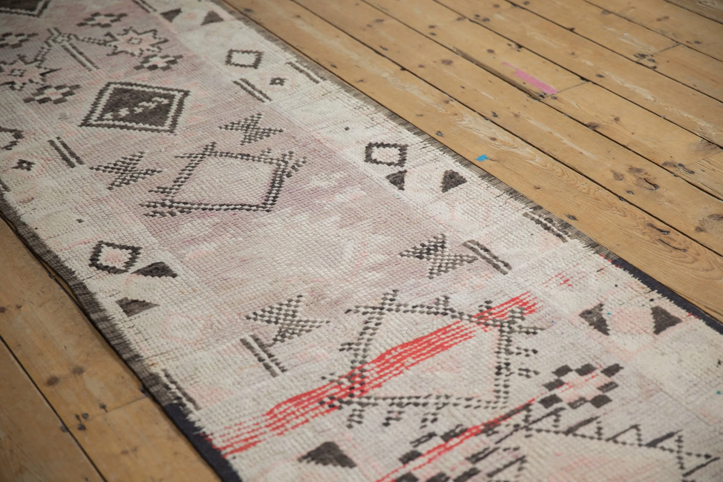 2.5x13 Vintage Distressed Moroccan Rug Runner