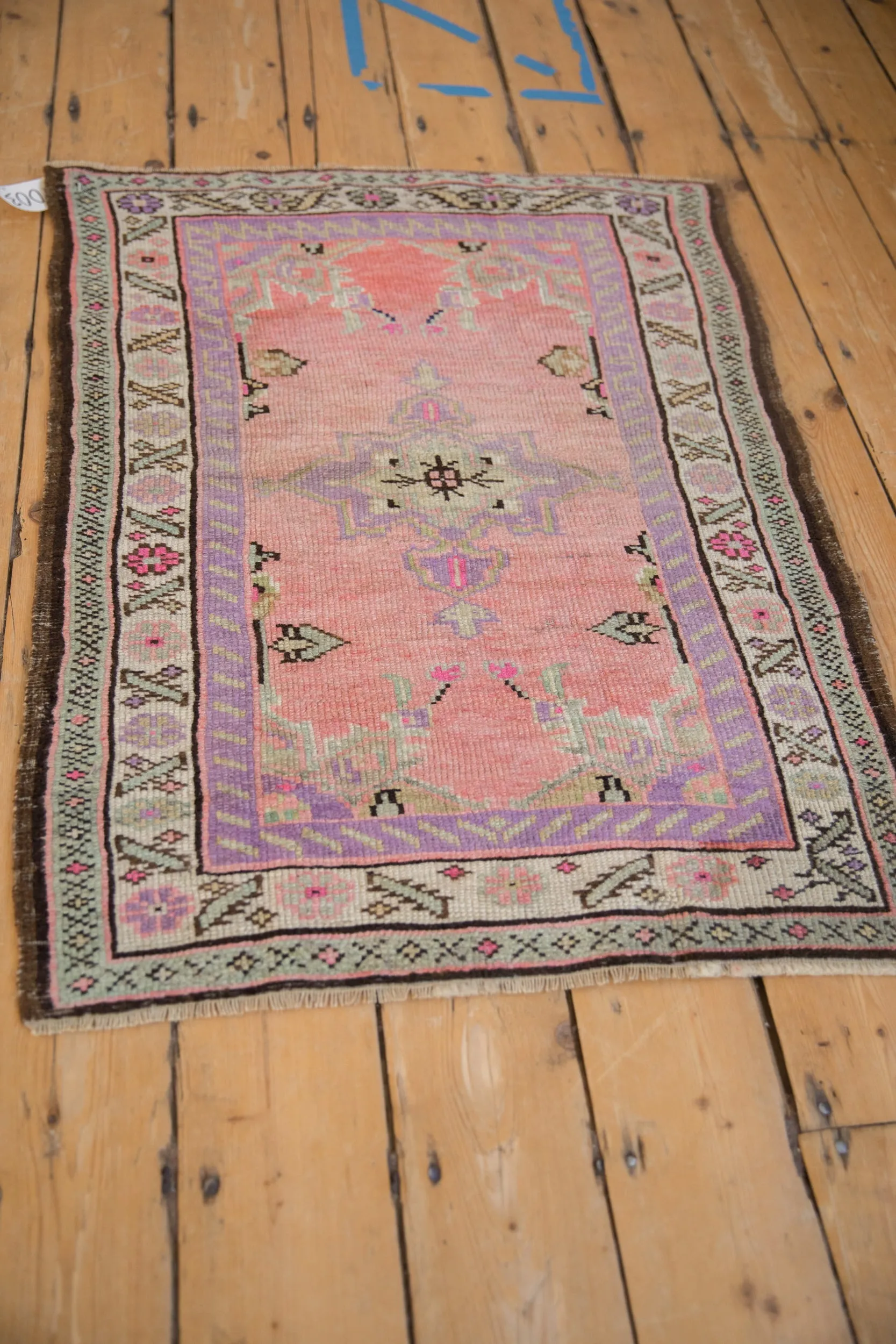 2.5x3.5 Vintage Distressed Oushak Rug