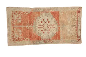 2.5x5 Vintage Distressed Oushak Rug Runner