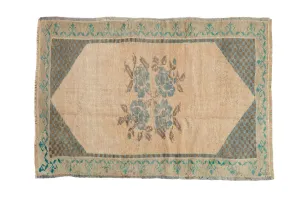 2x3 Vintage Distressed Oushak Rug Mat