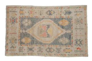 2x3.5 Distressed Oushak Rug