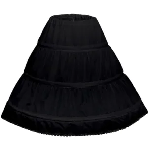 3 Hoops Petticoat Full Slip Flower Girl Crinoline Skirt
