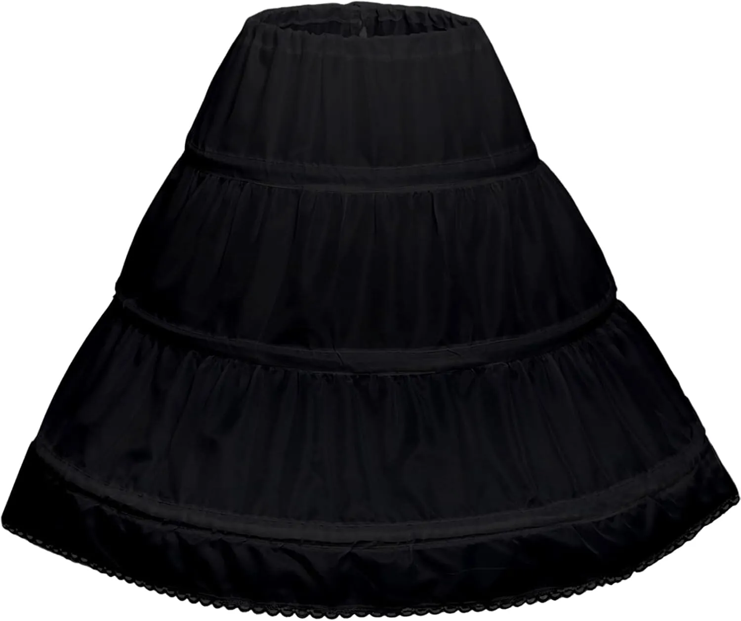 3 Hoops Petticoat Full Slip Flower Girl Crinoline Skirt