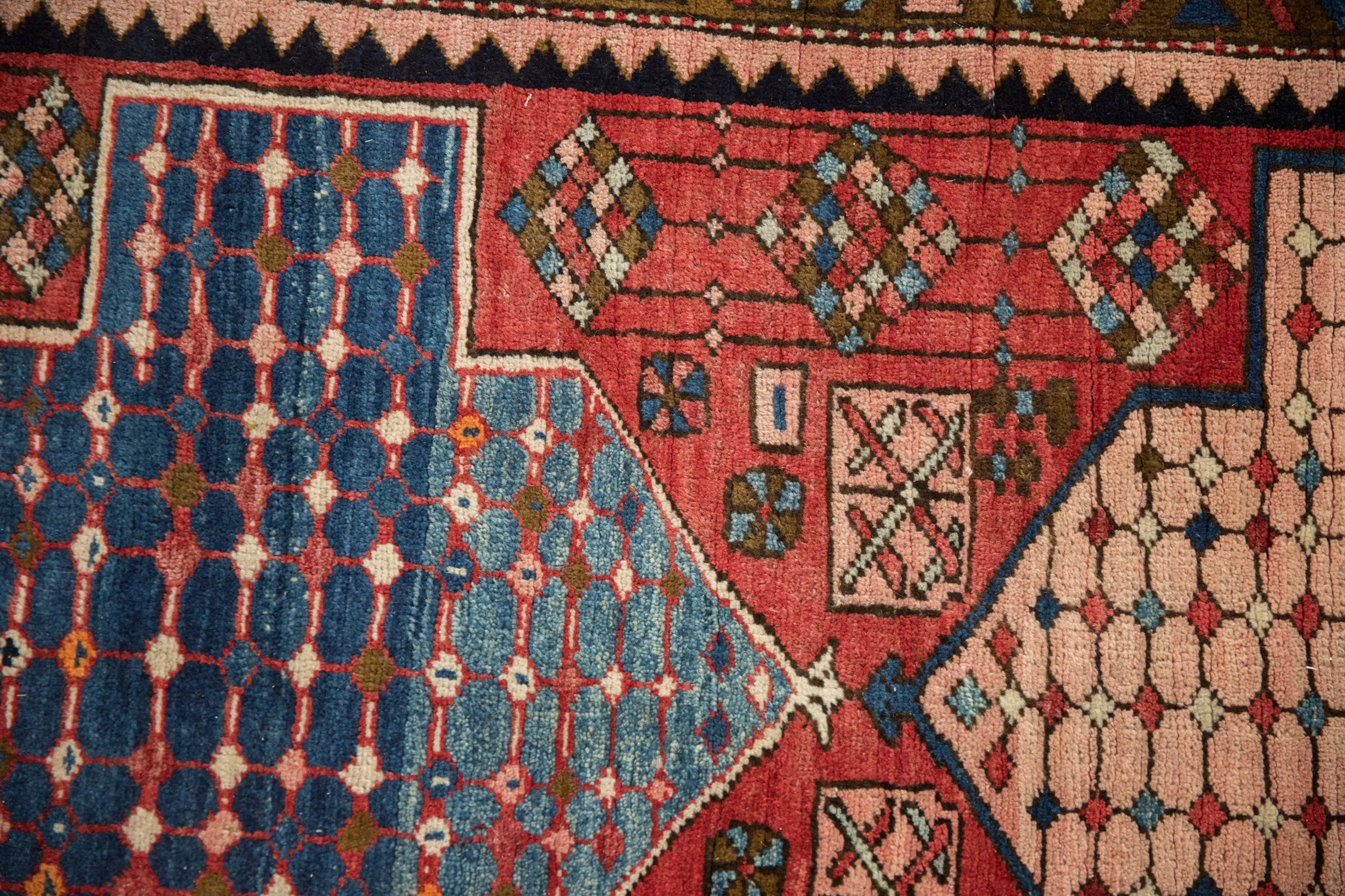 3.5x12.5 Vintage Baktiari Rug Runner