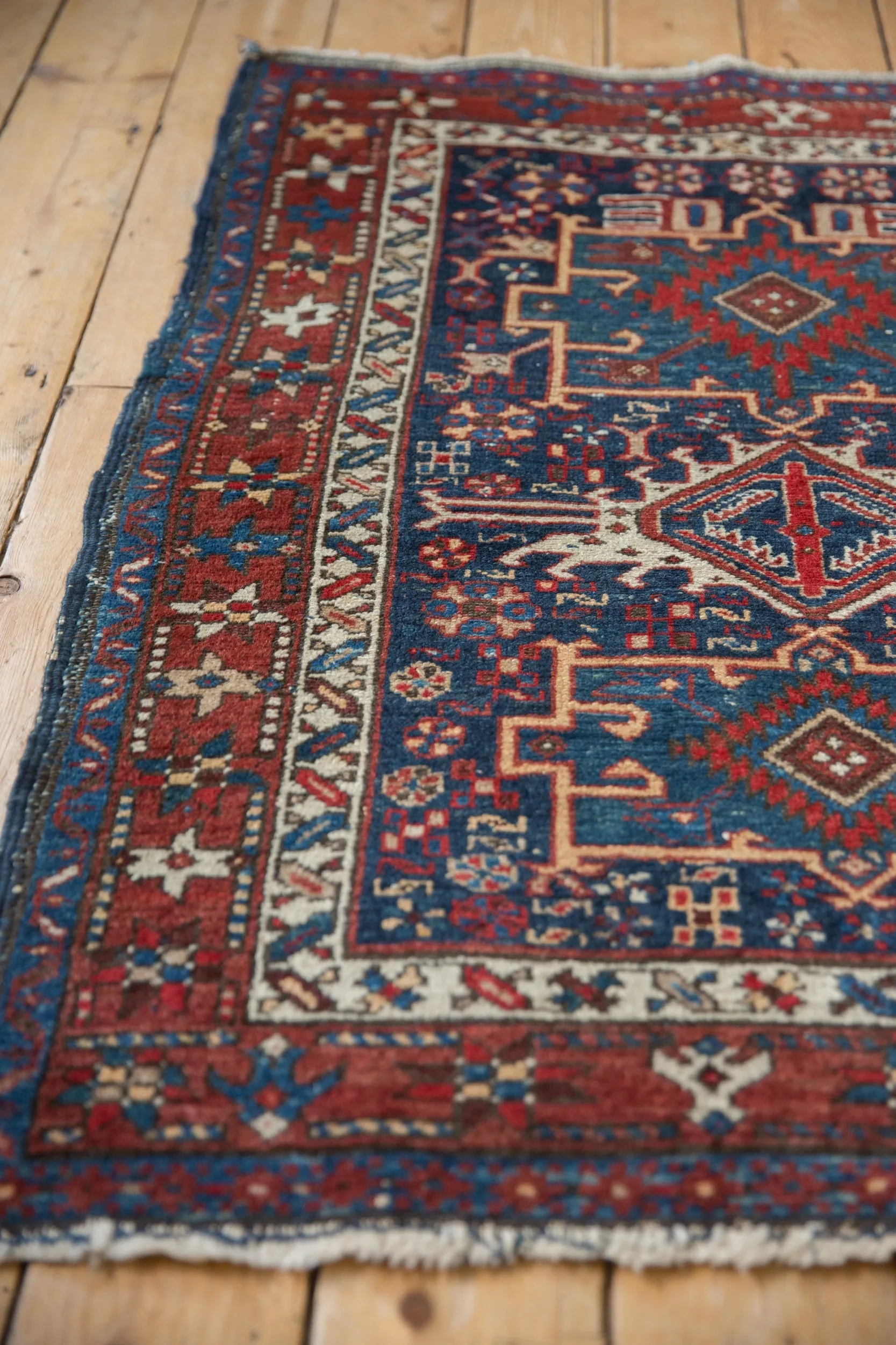 3.5x4.5 Vintage Karaja Square Rug