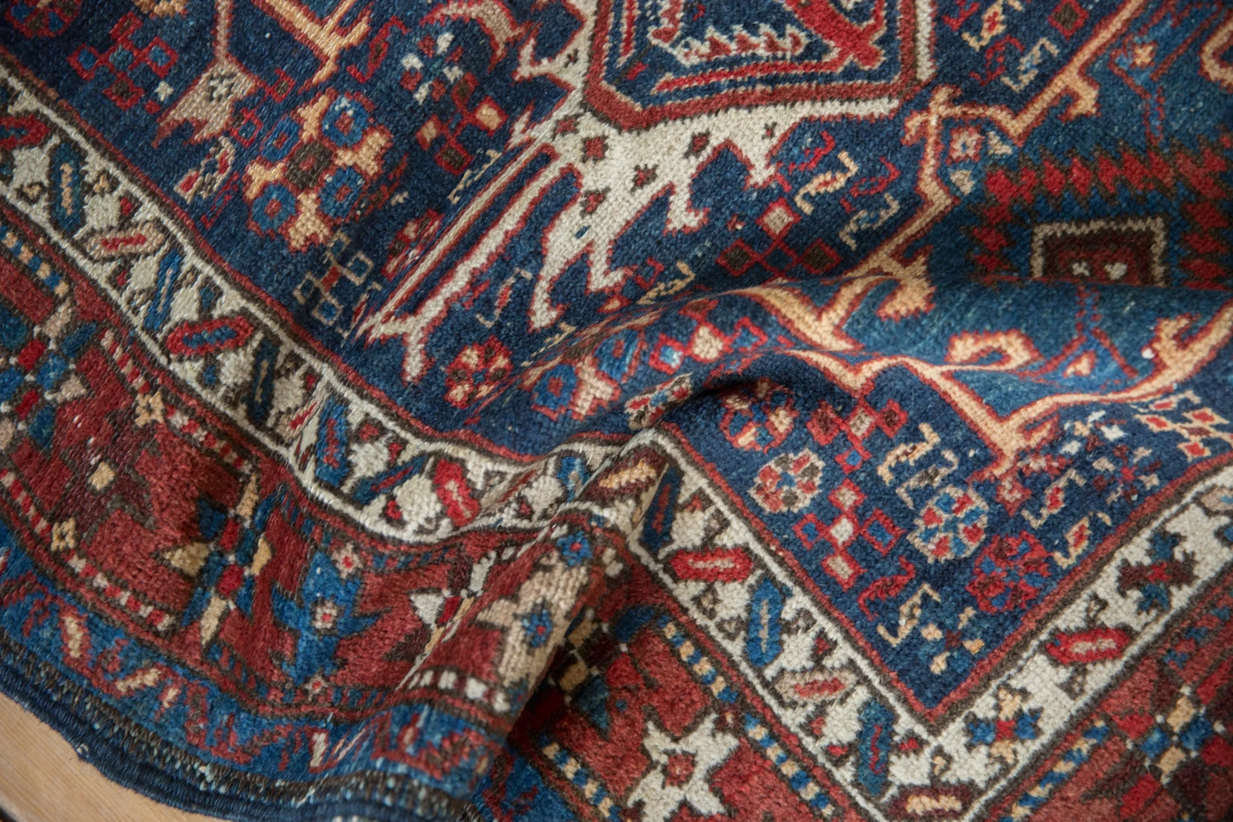 3.5x4.5 Vintage Karaja Square Rug