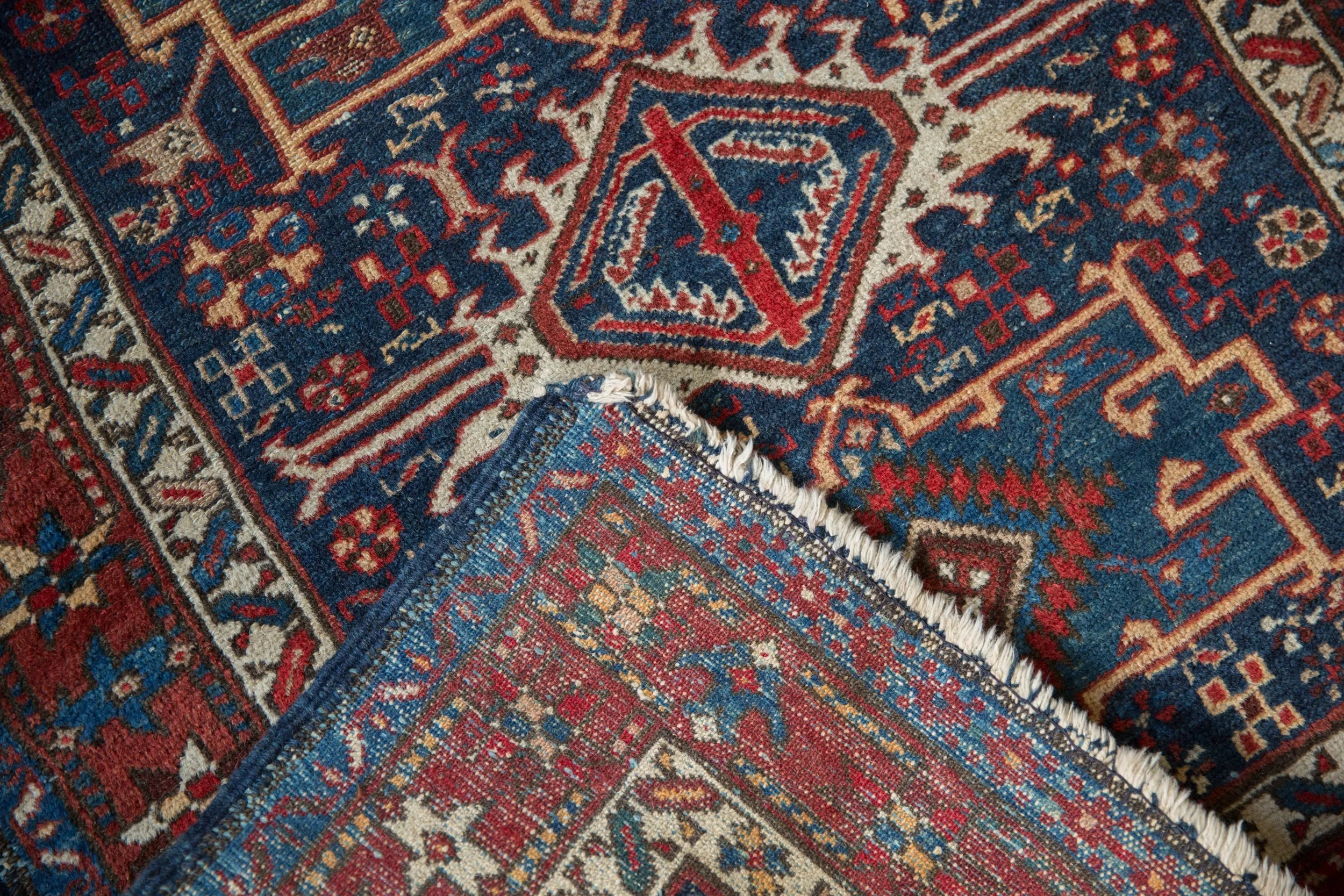3.5x4.5 Vintage Karaja Square Rug