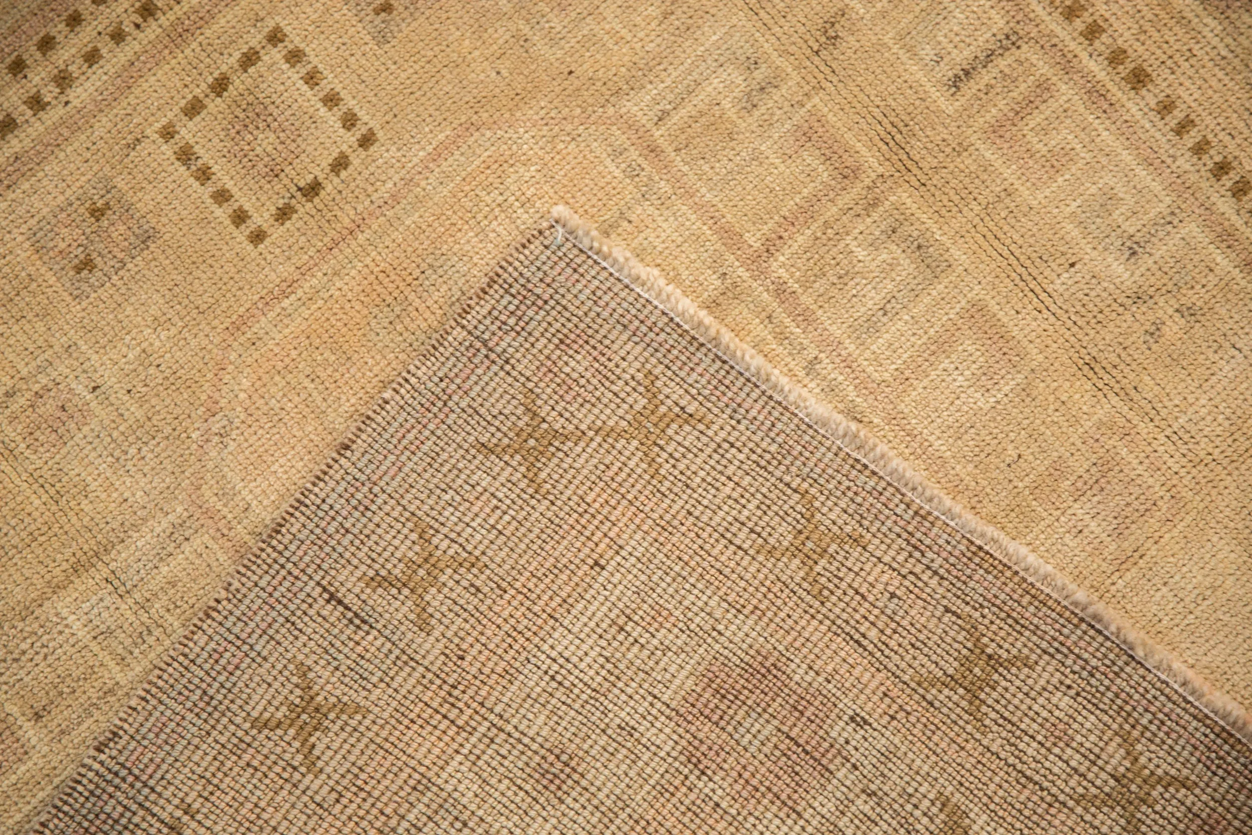3.5x8.5 Vintage Distressed Oushak Rug Runner