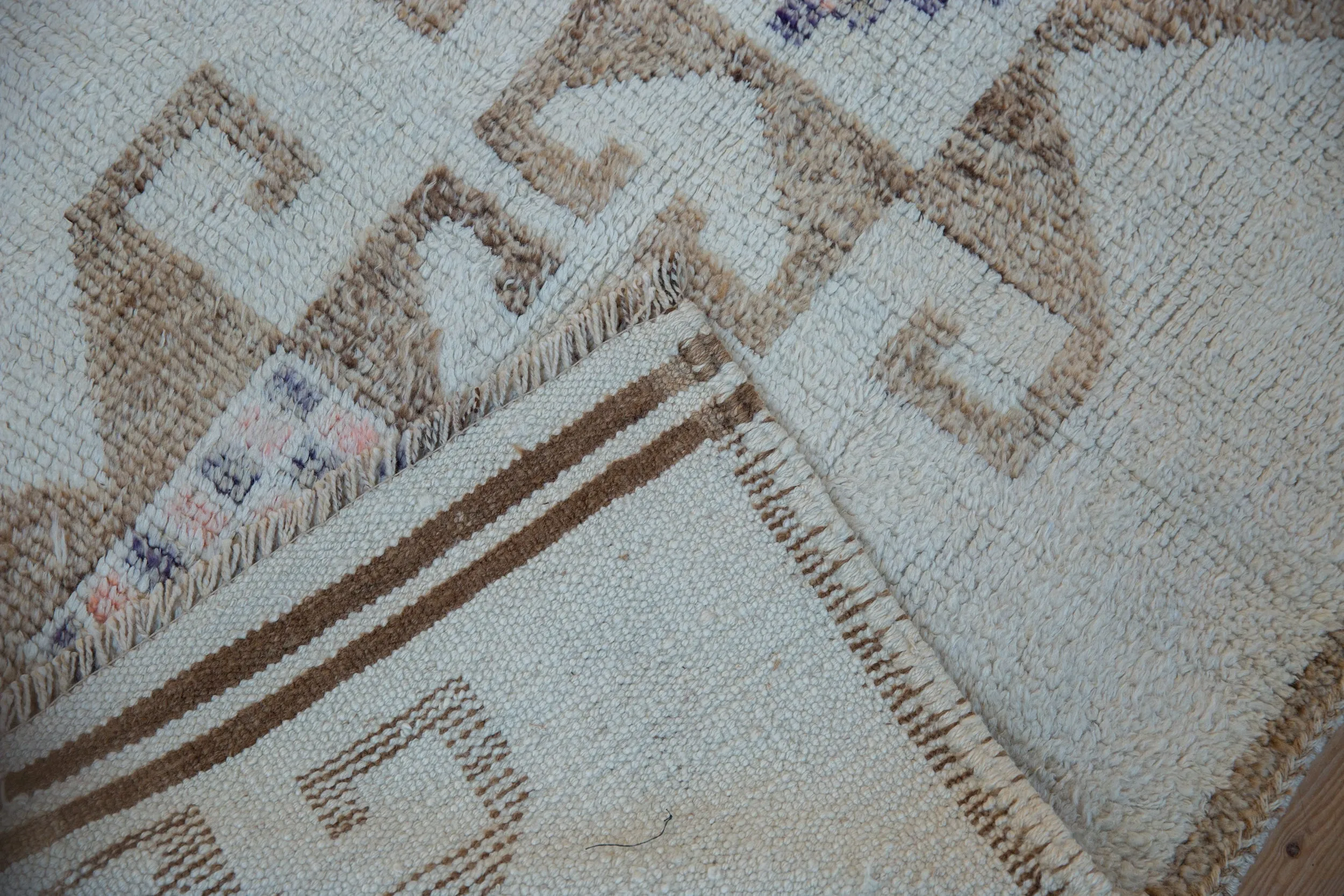 3x11.5 Vintage Distressed Kurd Rug Runner