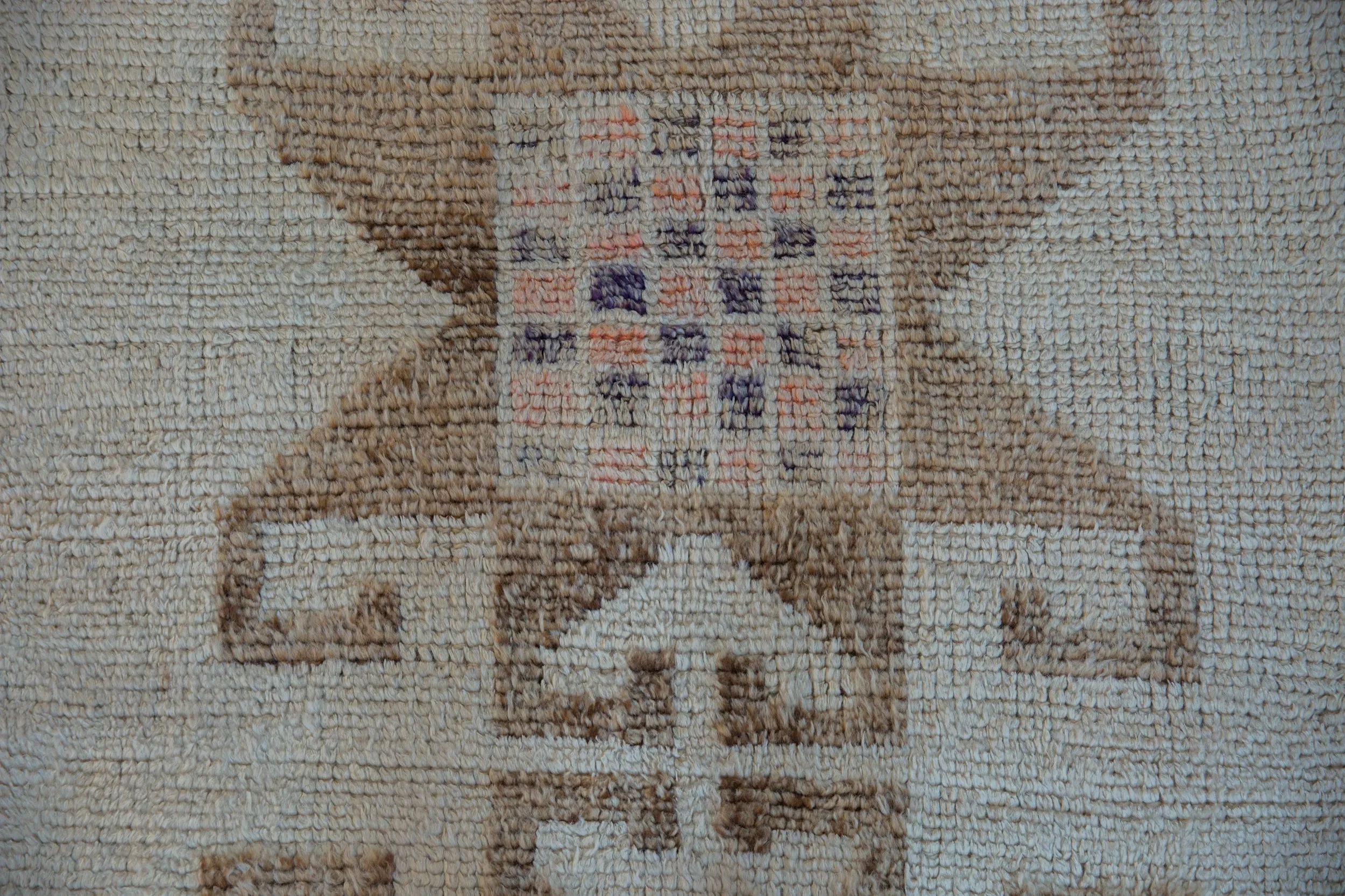 3x11.5 Vintage Distressed Kurd Rug Runner