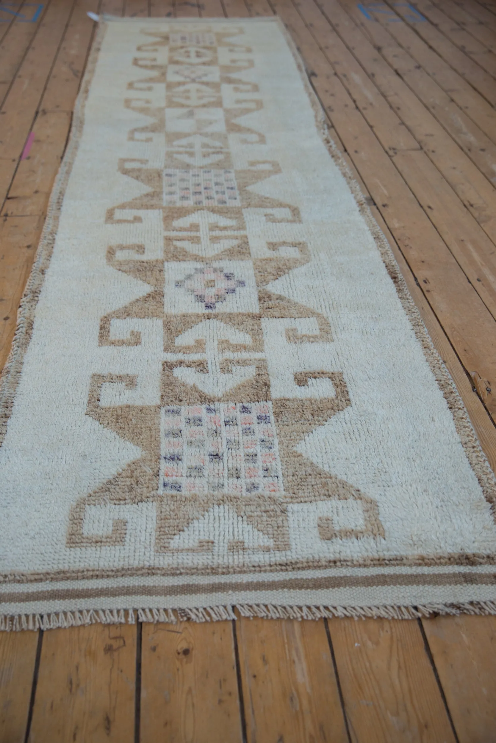 3x11.5 Vintage Distressed Kurd Rug Runner