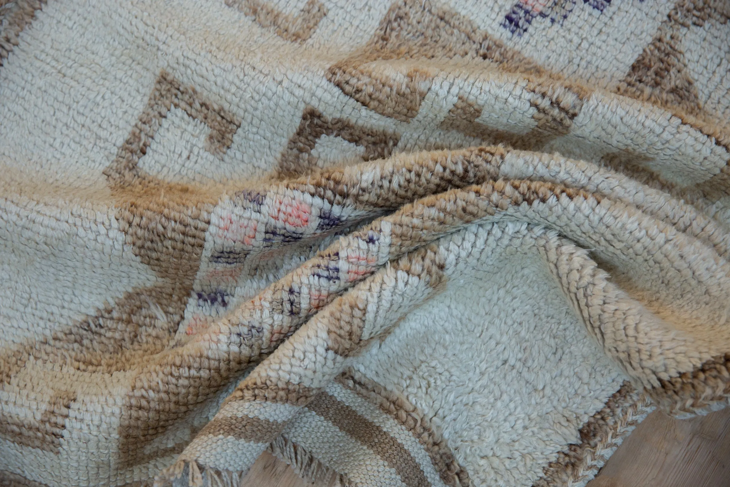 3x11.5 Vintage Distressed Kurd Rug Runner