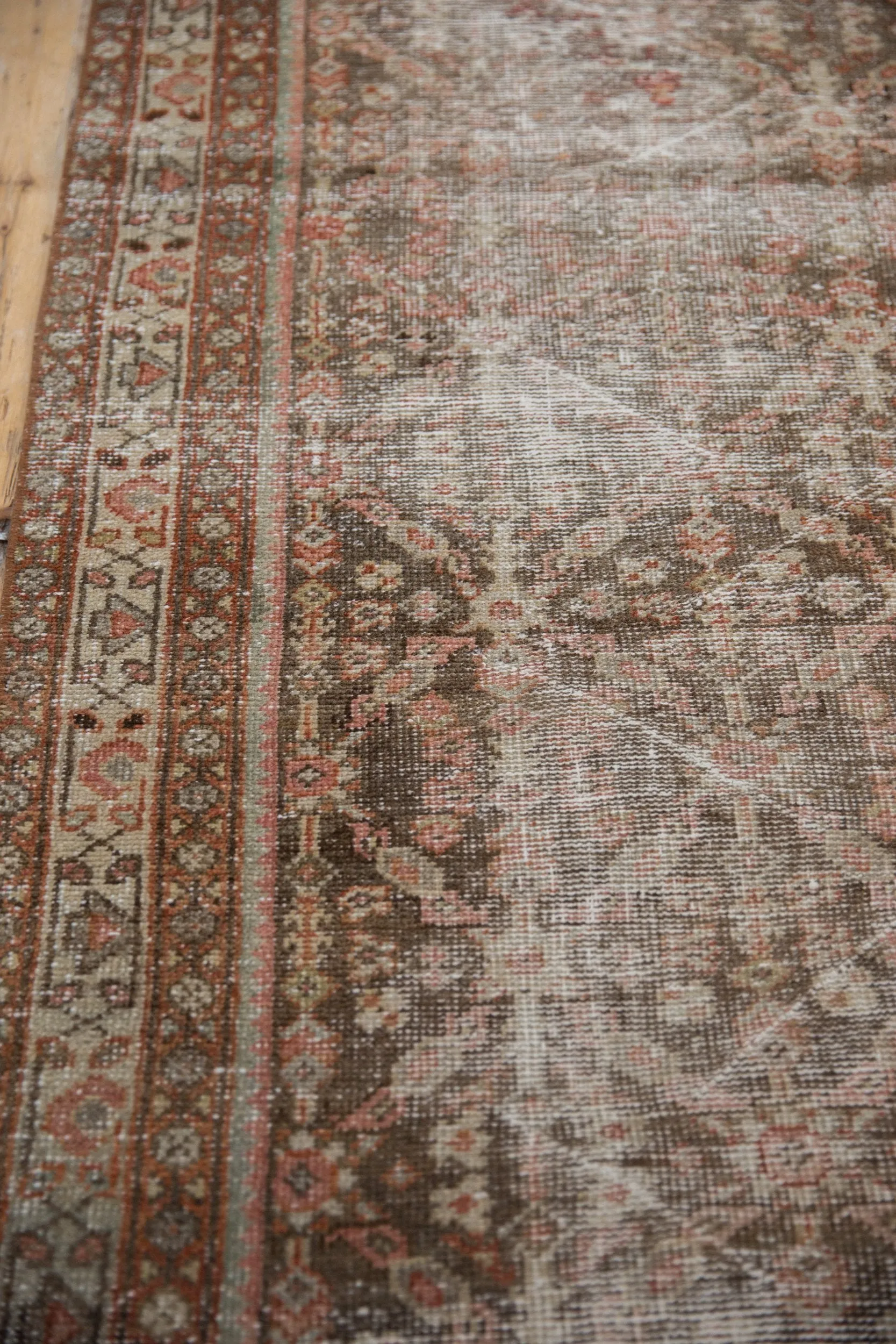 3x16.5 Vintage Distressed Mahal Rug Runner