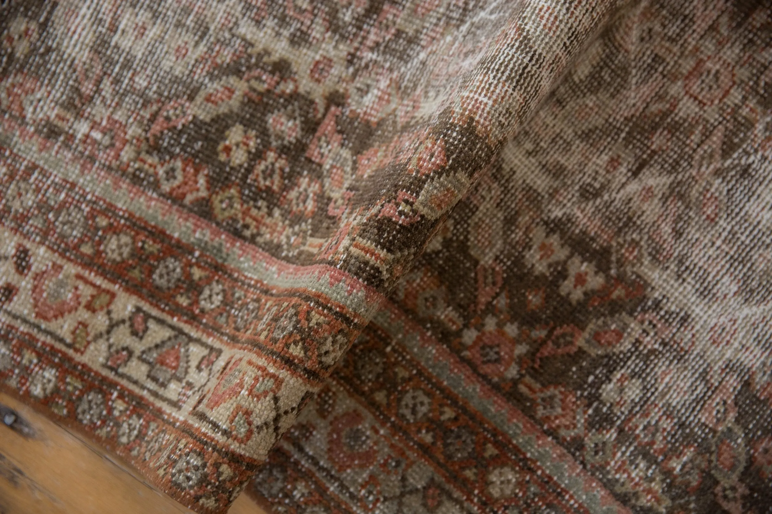 3x16.5 Vintage Distressed Mahal Rug Runner