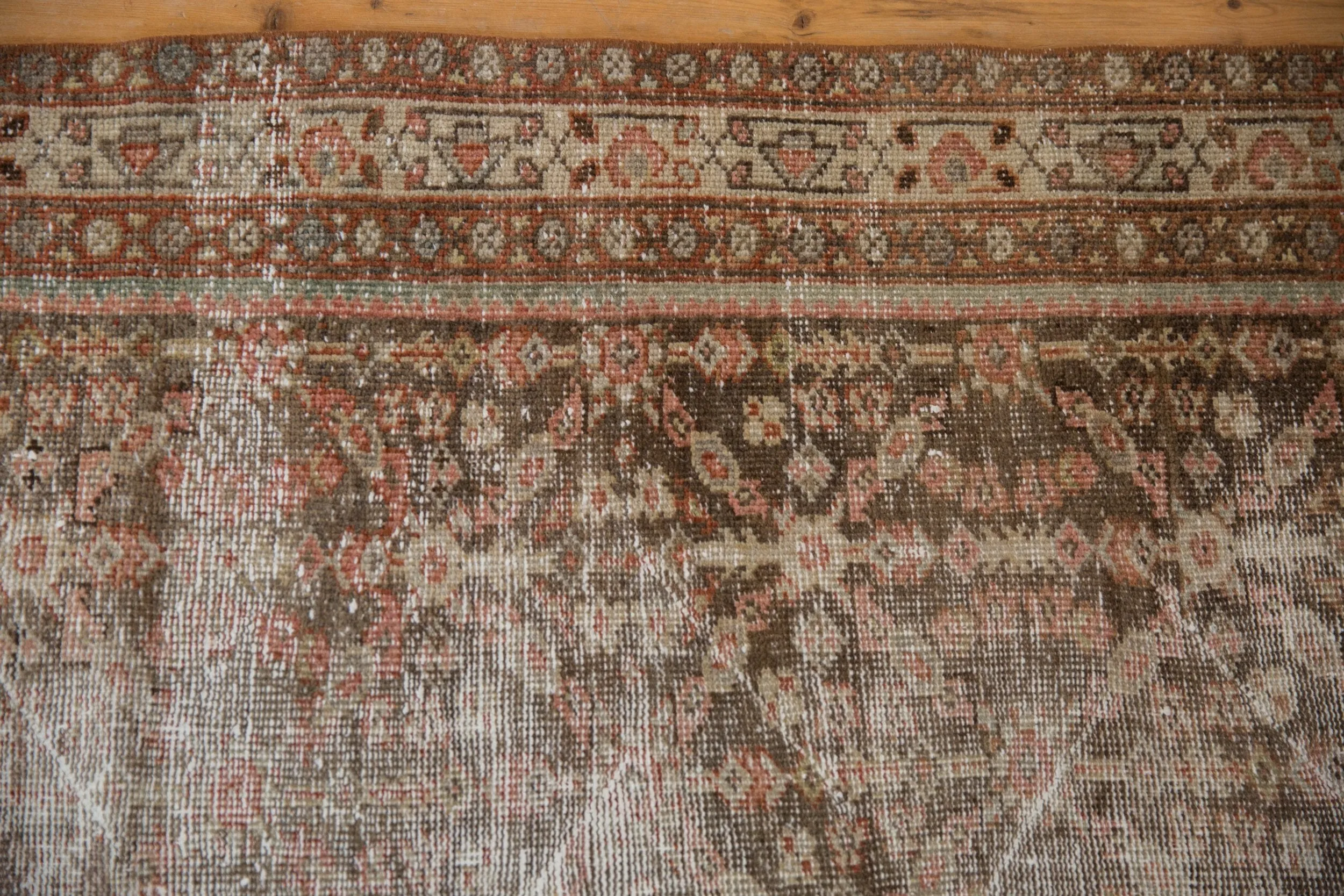 3x16.5 Vintage Distressed Mahal Rug Runner