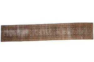 3x16.5 Vintage Distressed Mahal Rug Runner
