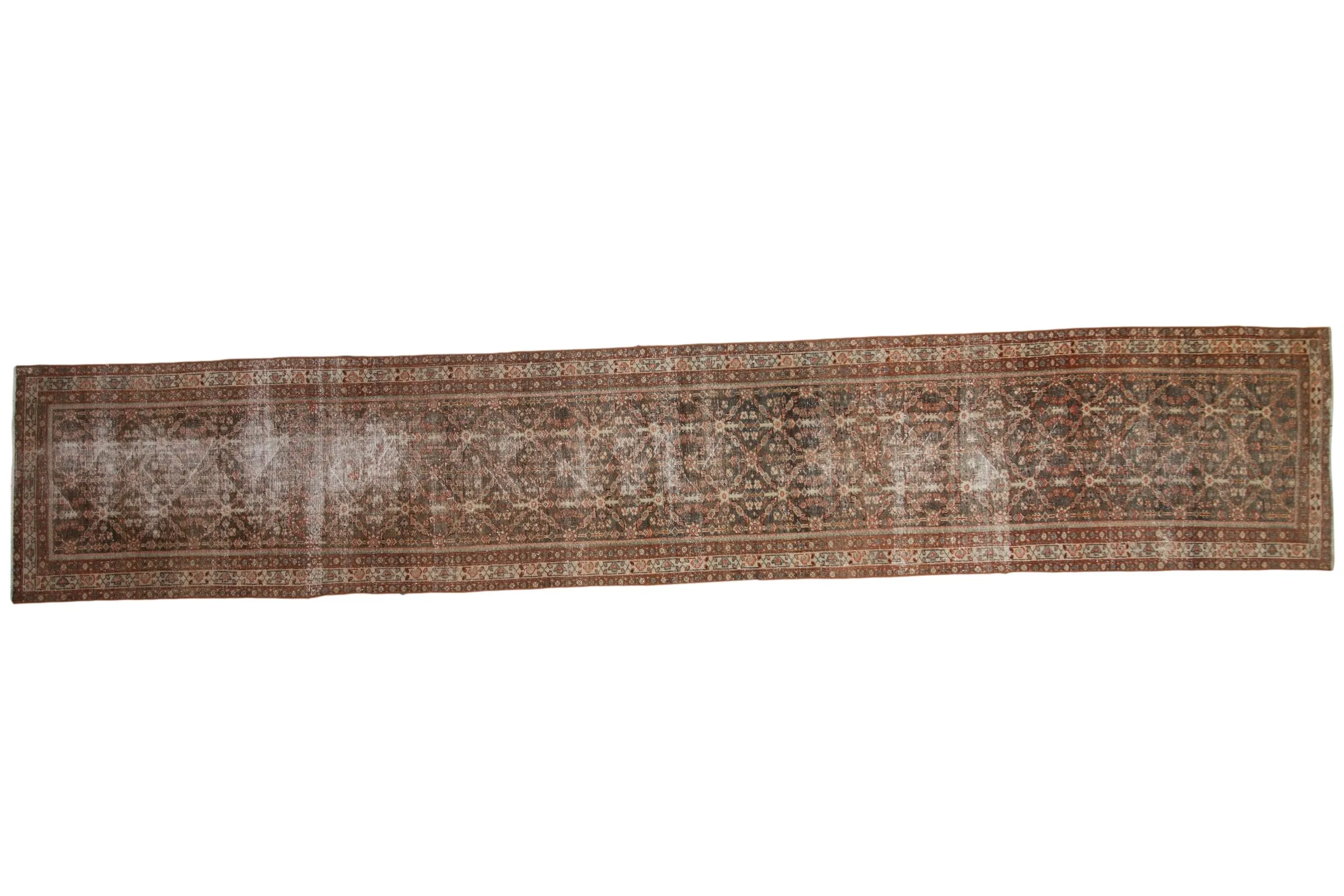 3x16.5 Vintage Distressed Mahal Rug Runner
