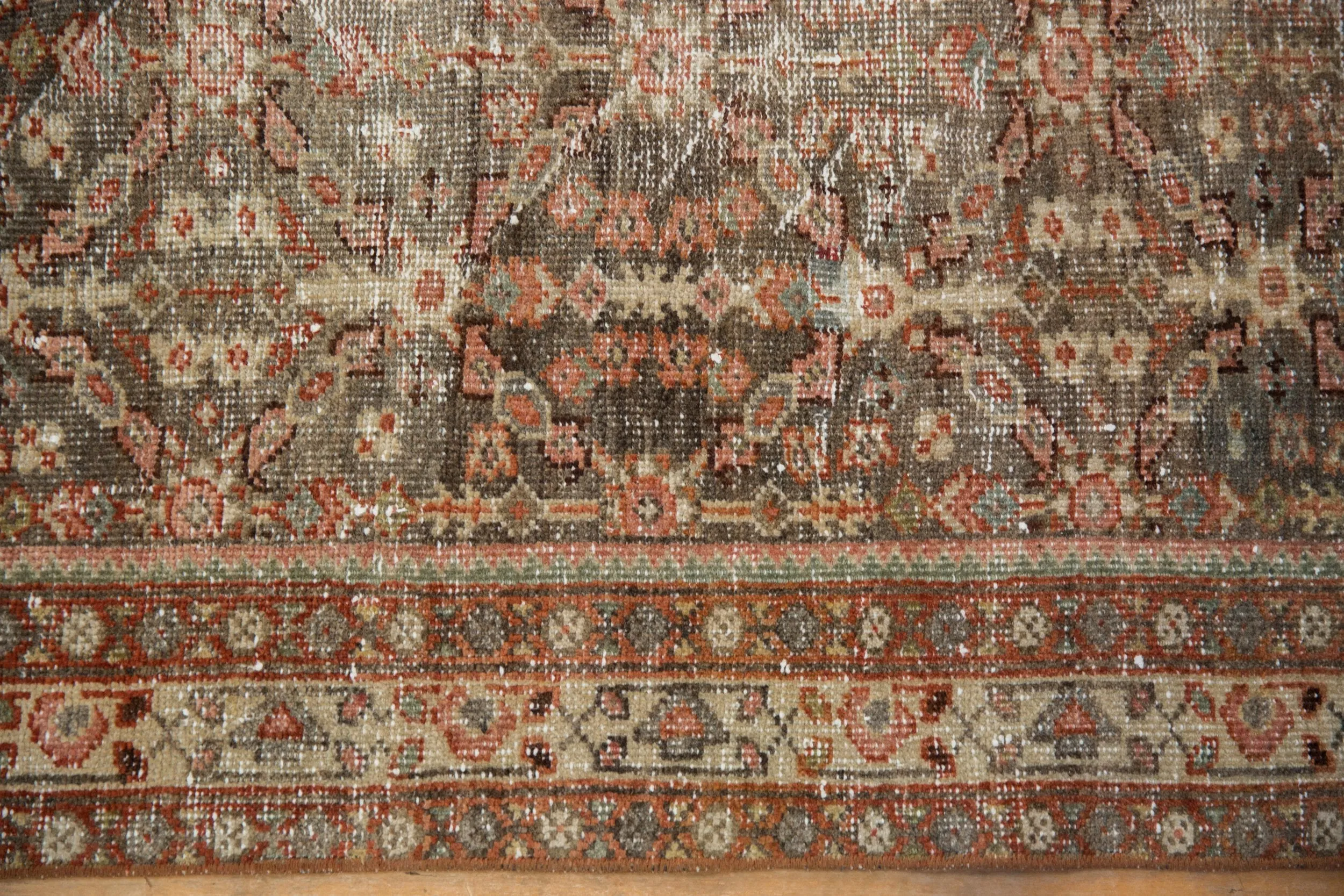 3x16.5 Vintage Distressed Mahal Rug Runner
