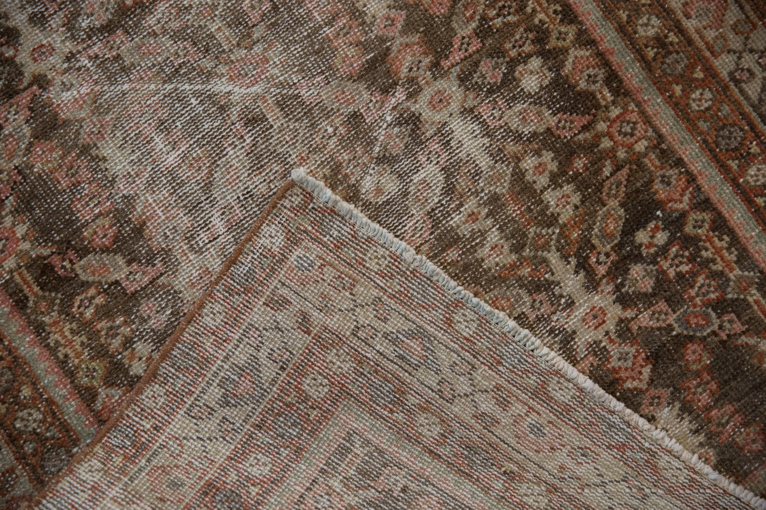 3x16.5 Vintage Distressed Mahal Rug Runner