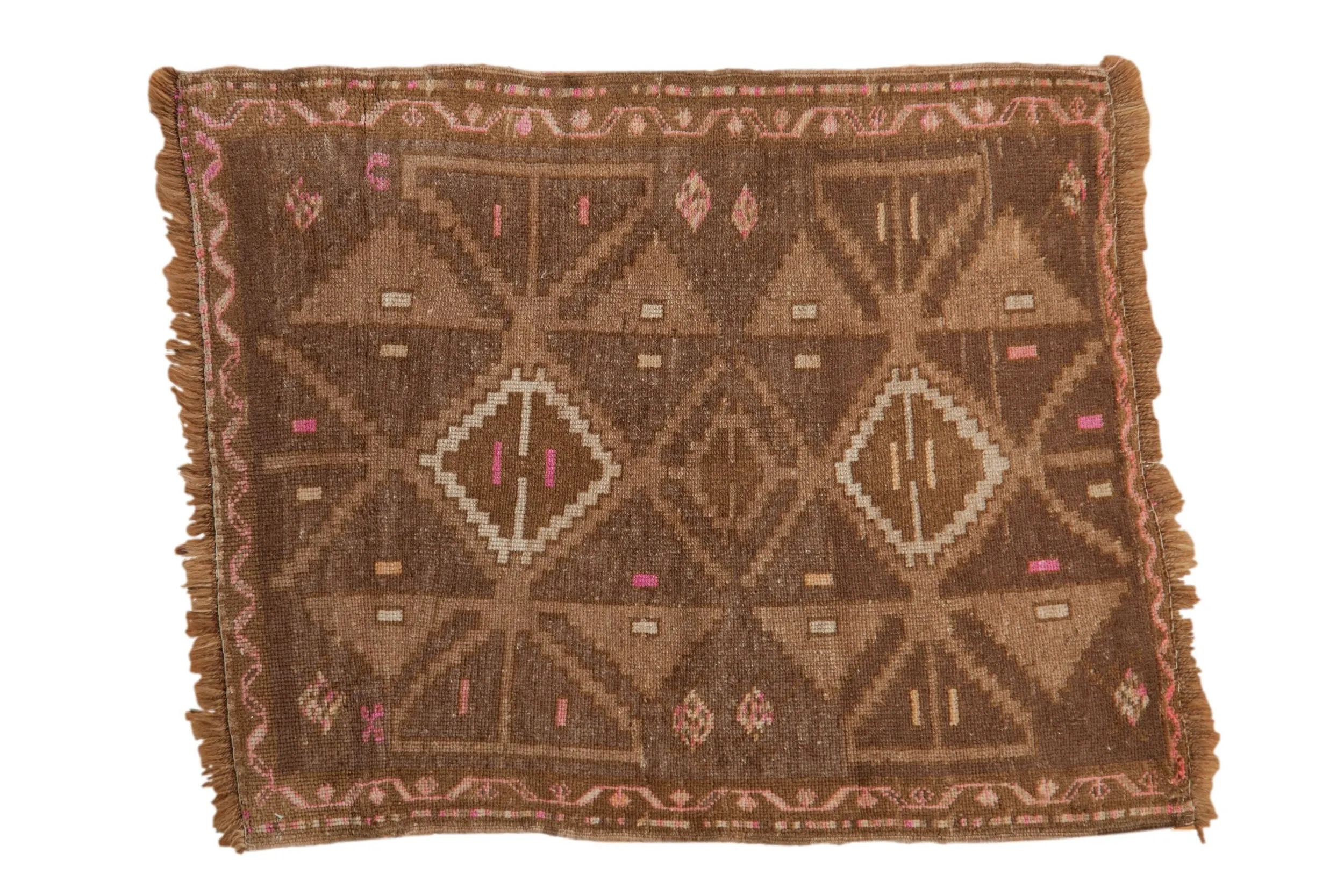 3x3.5 Vintage Distressed Kars Square Rug