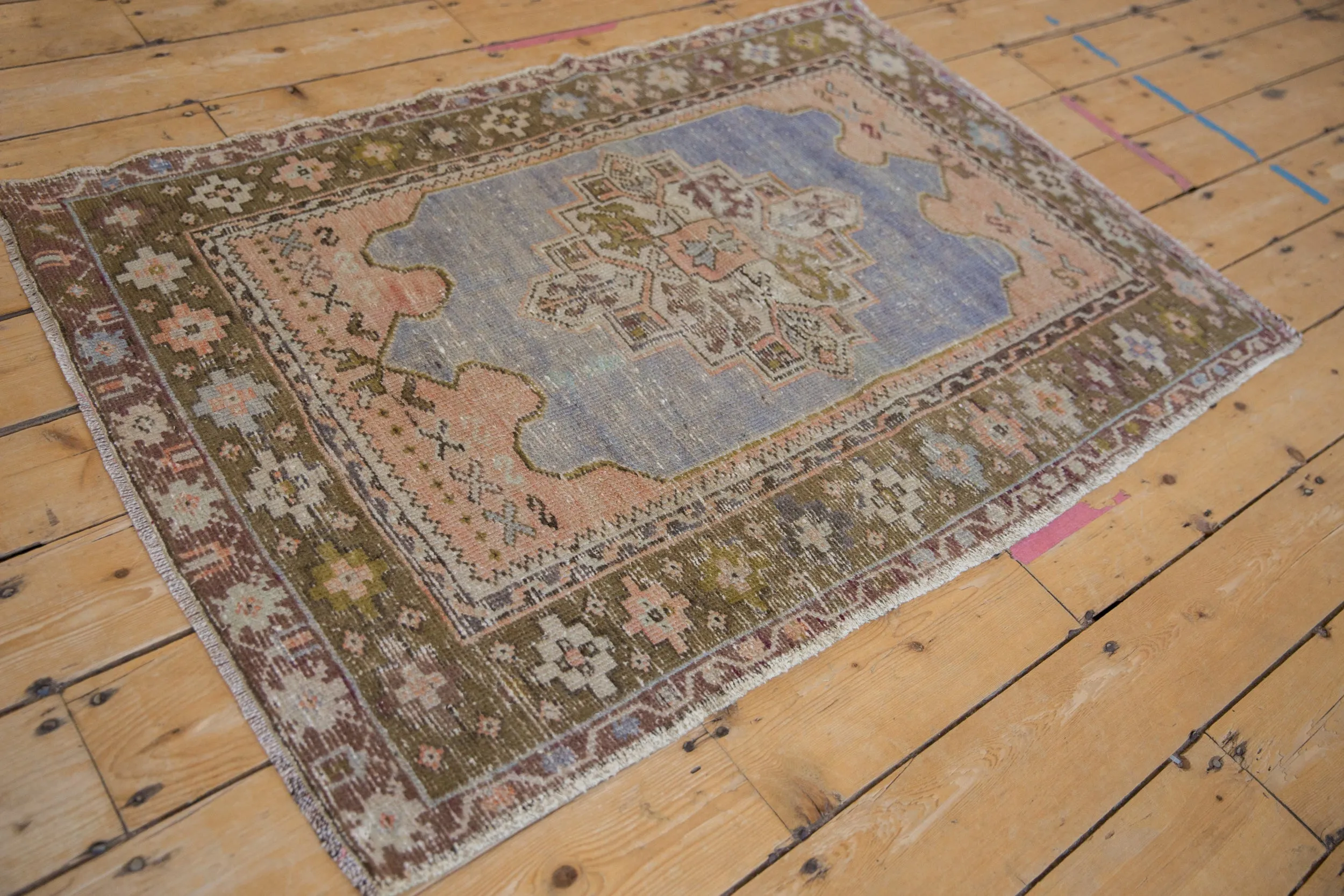 3x4.5 Vintage Distressed Oushak Rug