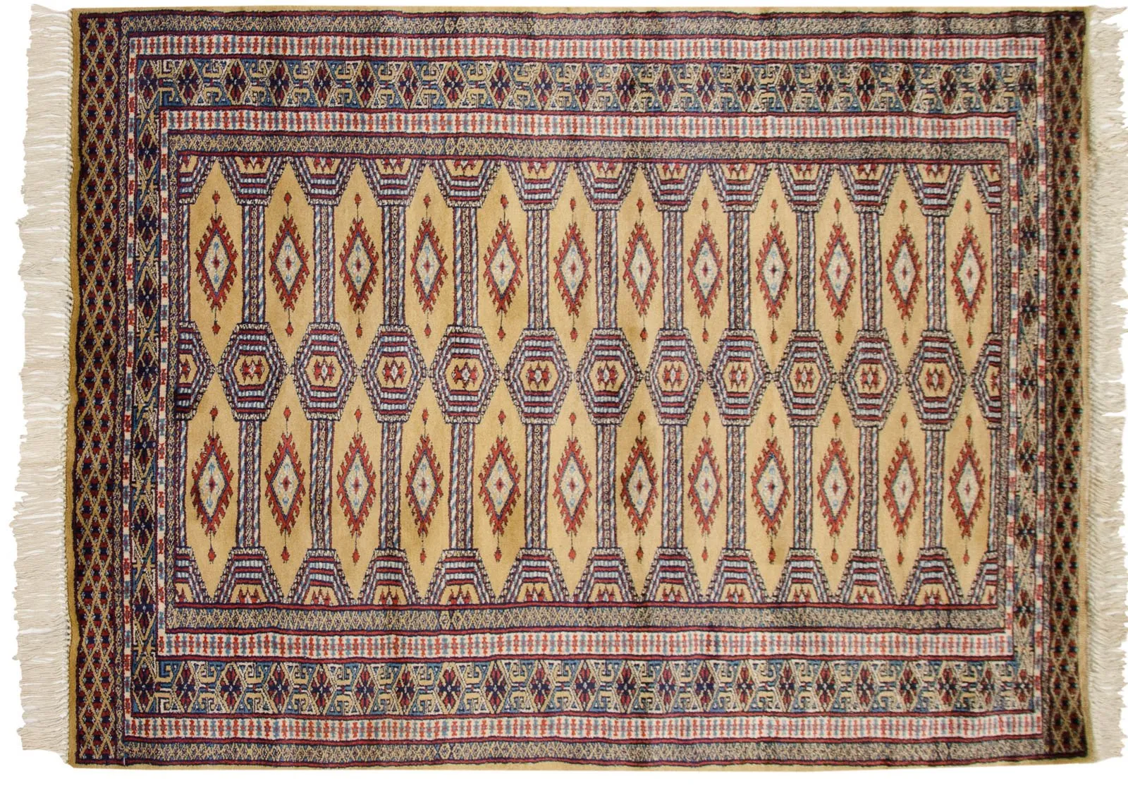 3x4.5 Vintage Fine Pakistani Turkmen Design Rug