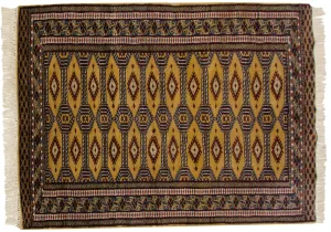 3x4.5 Vintage Fine Pakistani Turkmen Design Rug
