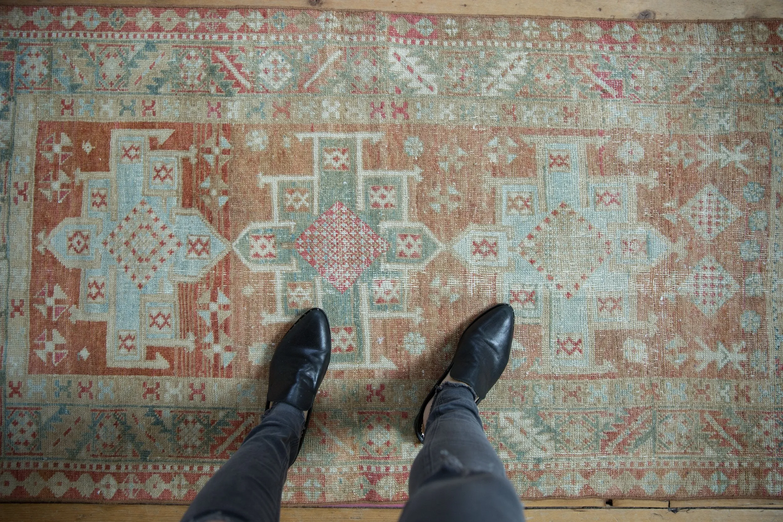 3x5.5 Vintage Distressed Karaja Rug