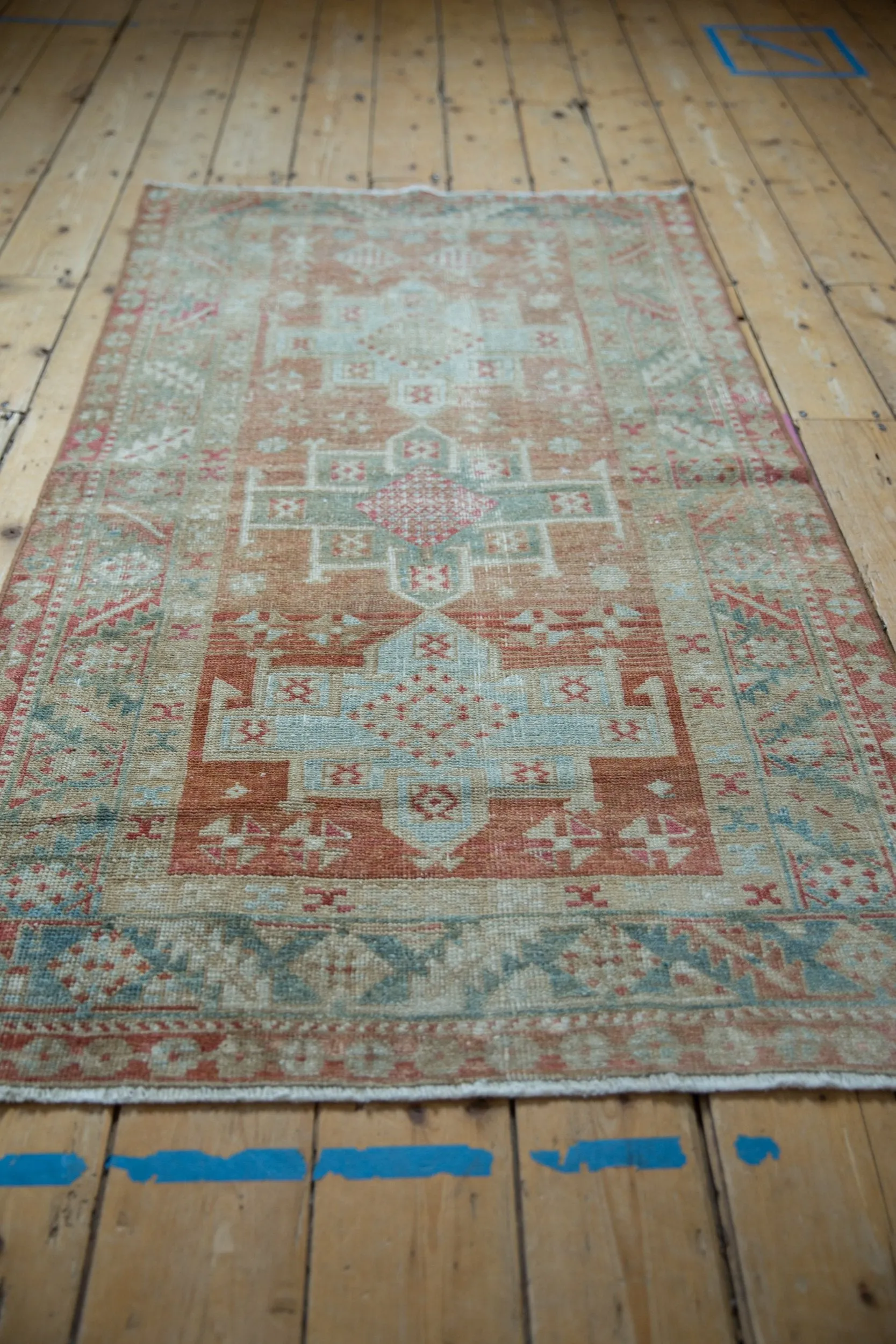 3x5.5 Vintage Distressed Karaja Rug