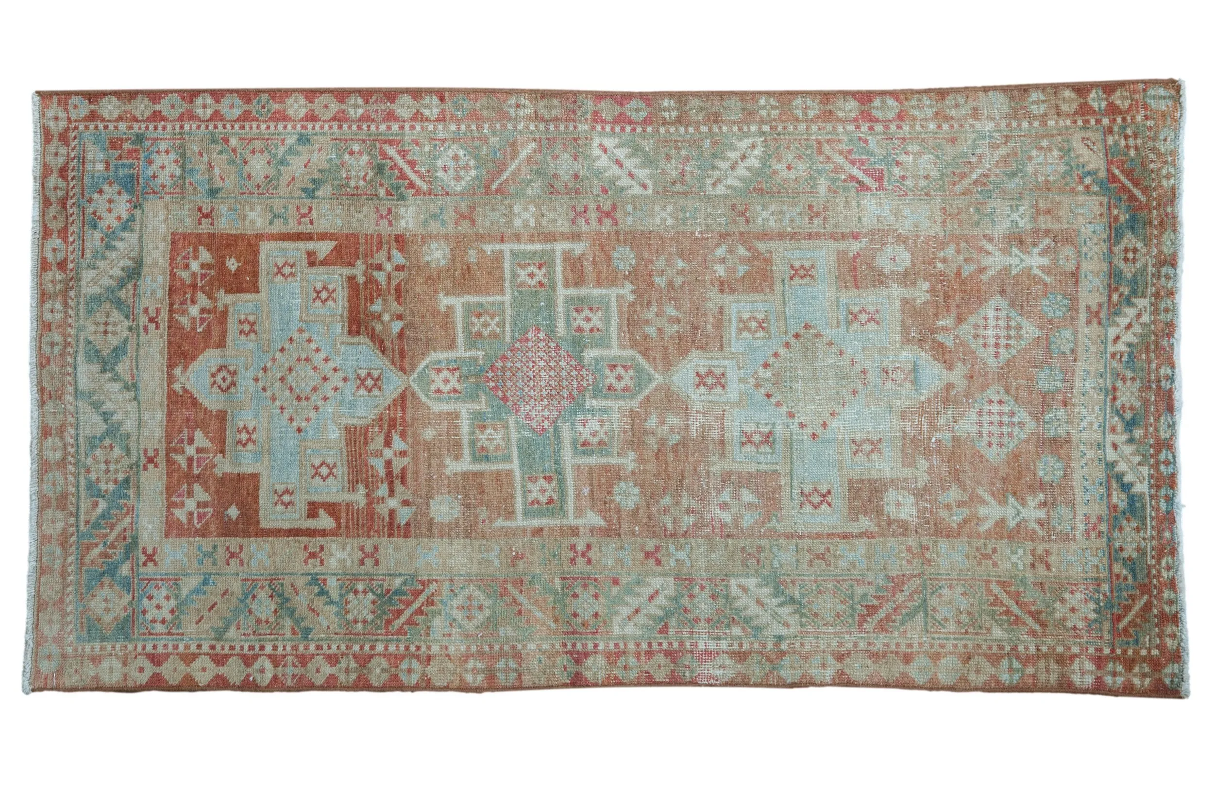 3x5.5 Vintage Distressed Karaja Rug