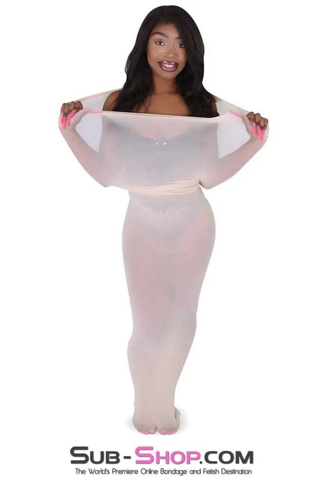 4743M      Sheer Encasement Nude Body Sack - MEGA Deal