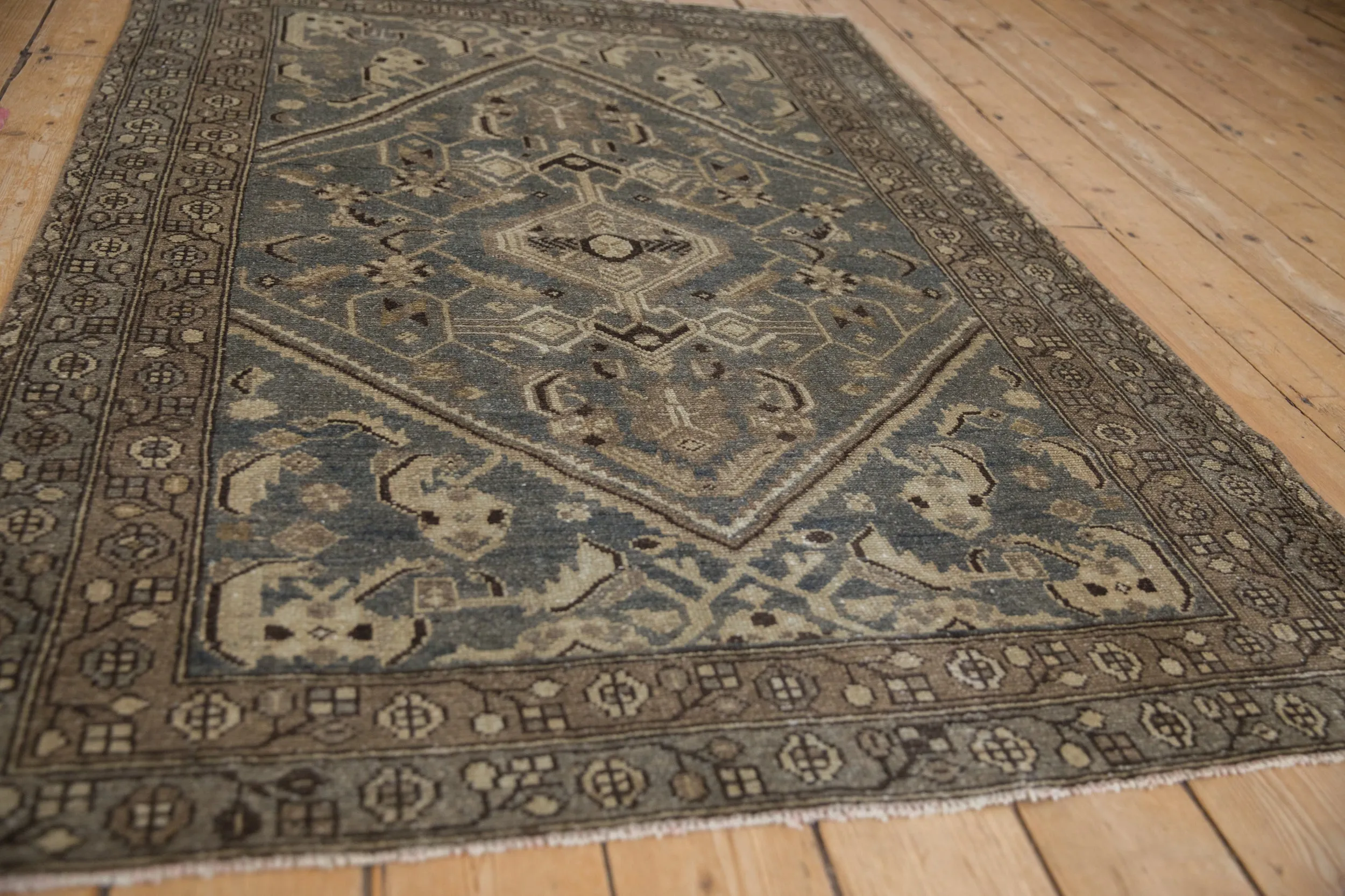 4x6 Vintage Distressed Hamadan Rug