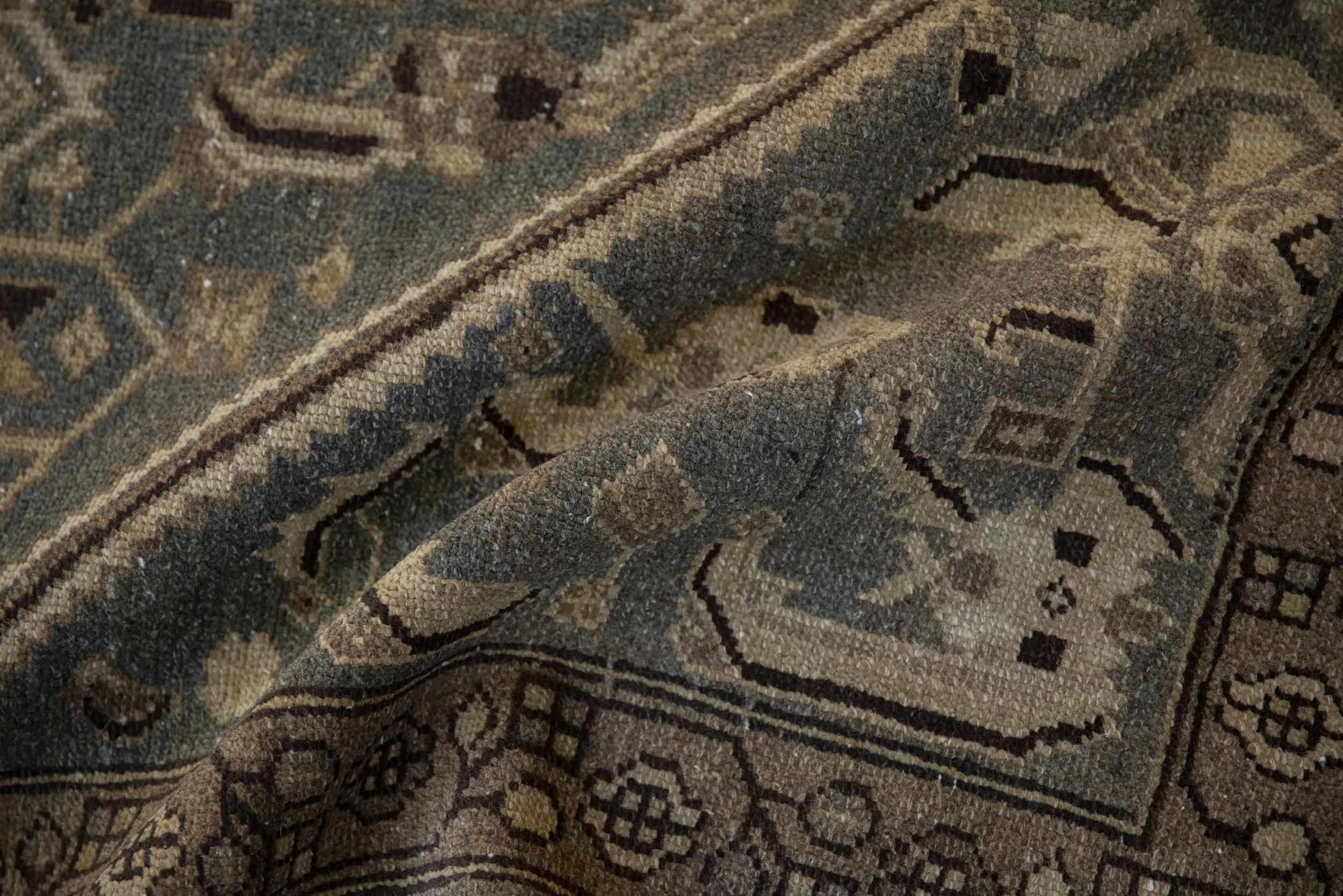 4x6 Vintage Distressed Hamadan Rug