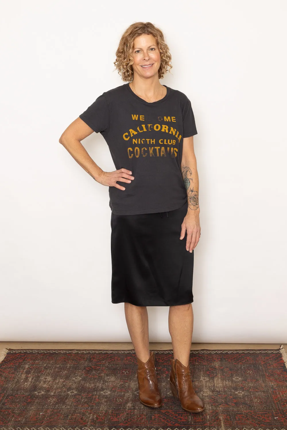 6397 Bias Drawstring Skirt