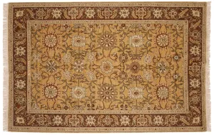 6x9 Vintage Armenian Sultanabad Design Carpet