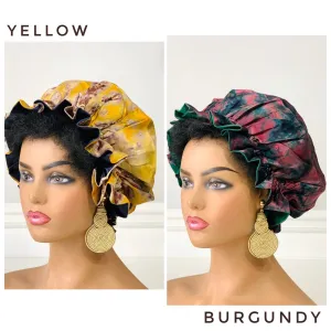 Adire Satin Bonnets